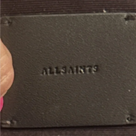 All Saints Gray Leather top handle, backpack and crossbody Studded - Picture 6 of 16